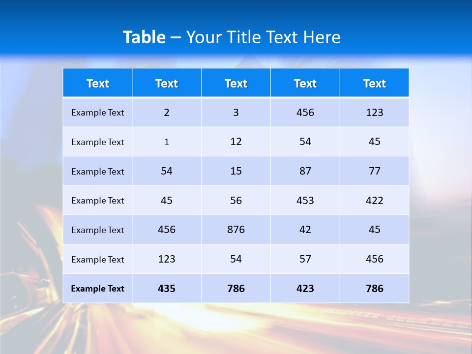 Color Tower Road PowerPoint Template