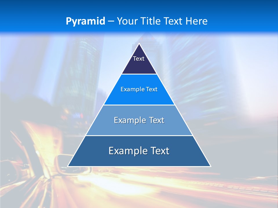Color Tower Road PowerPoint Template