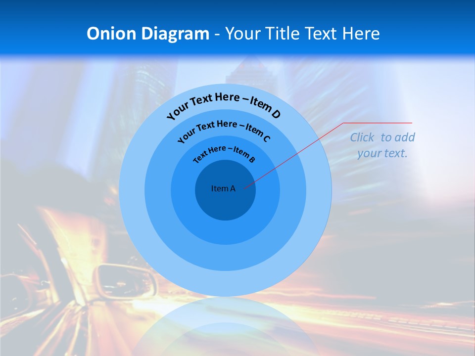 Color Tower Road PowerPoint Template