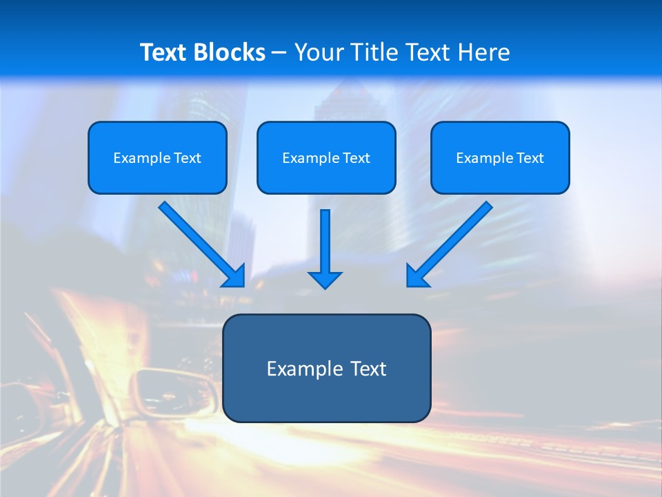 Color Tower Road PowerPoint Template