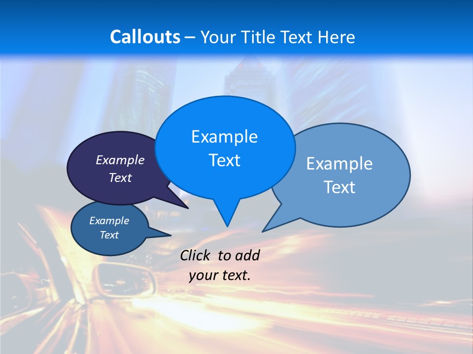 Color Tower Road PowerPoint Template