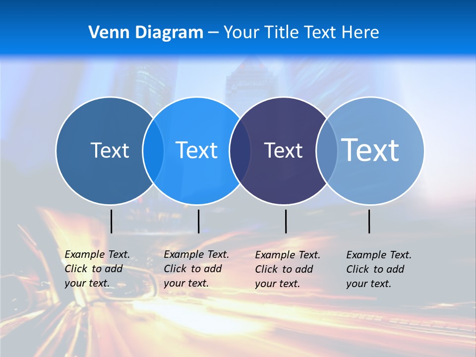 Color Tower Road PowerPoint Template