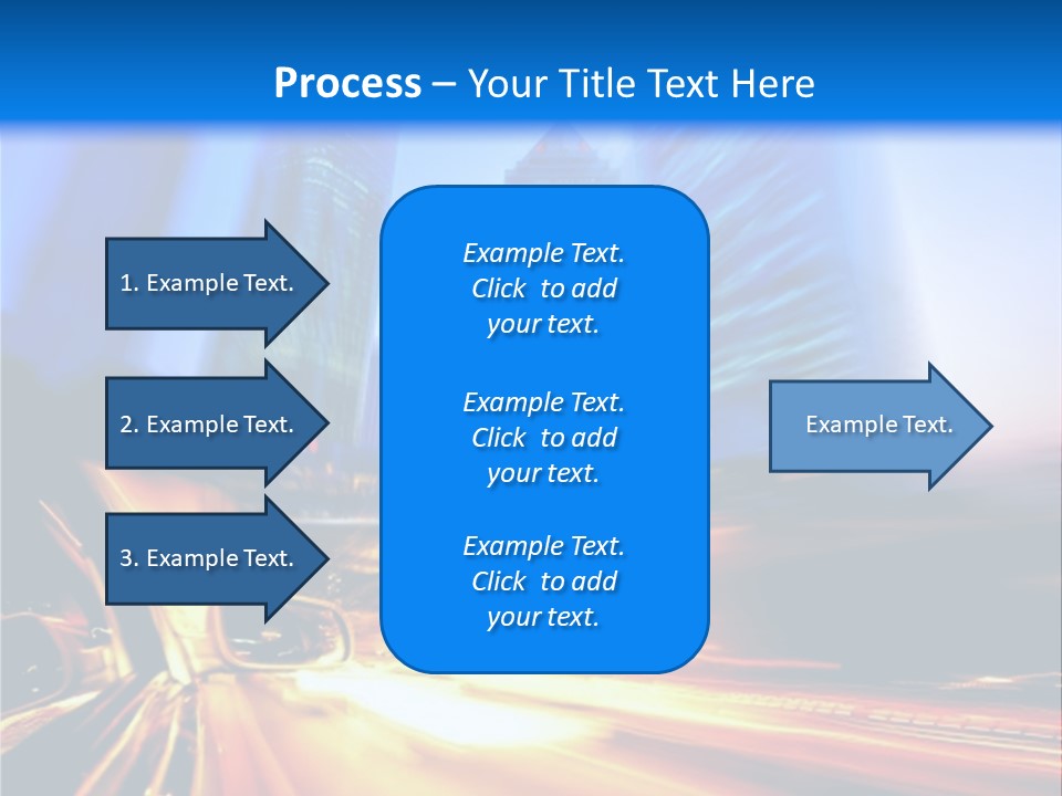 Color Tower Road PowerPoint Template