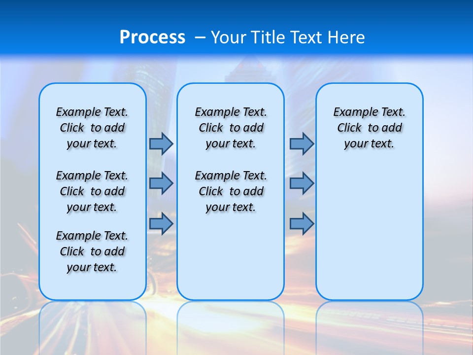 Color Tower Road PowerPoint Template