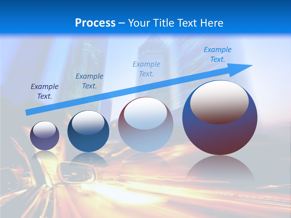 Color Tower Road PowerPoint Template