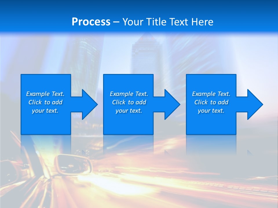 Color Tower Road PowerPoint Template