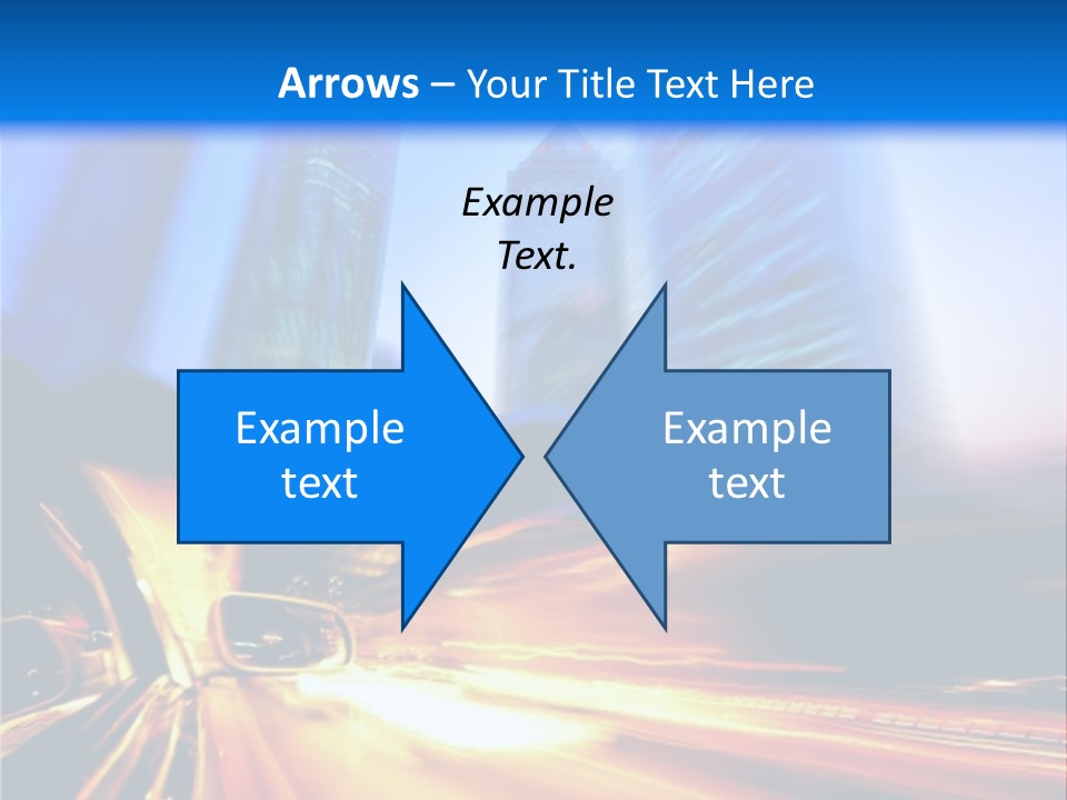 Color Tower Road PowerPoint Template