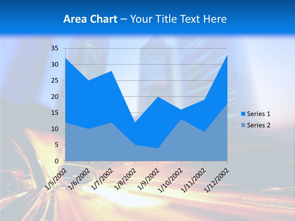 Color Tower Road PowerPoint Template