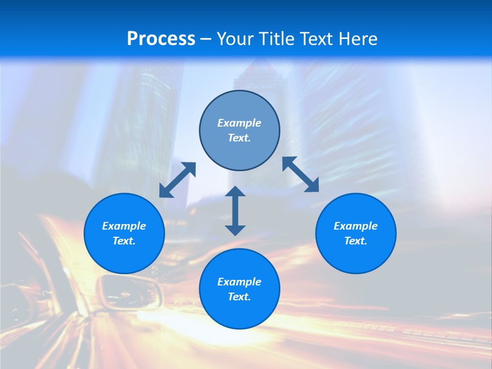 Color Tower Road PowerPoint Template