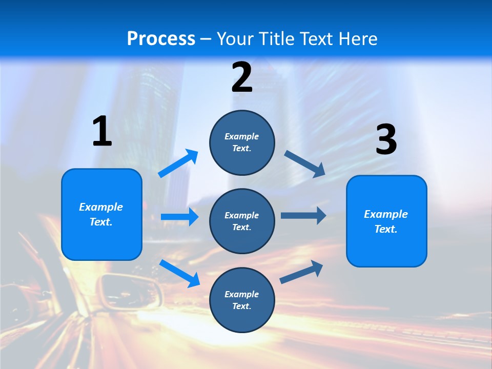 Color Tower Road PowerPoint Template