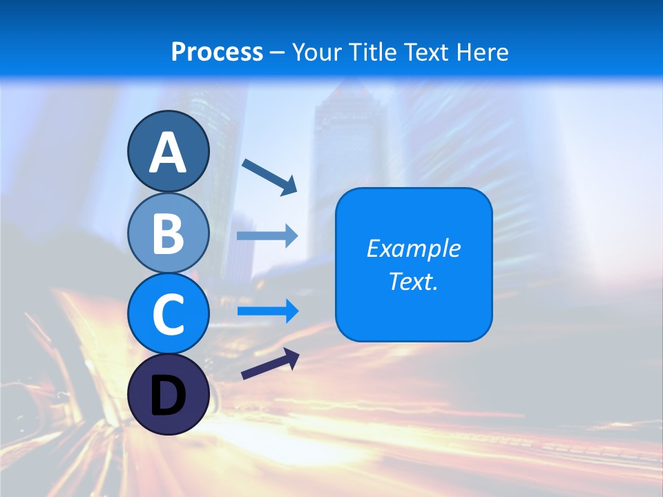 Color Tower Road PowerPoint Template