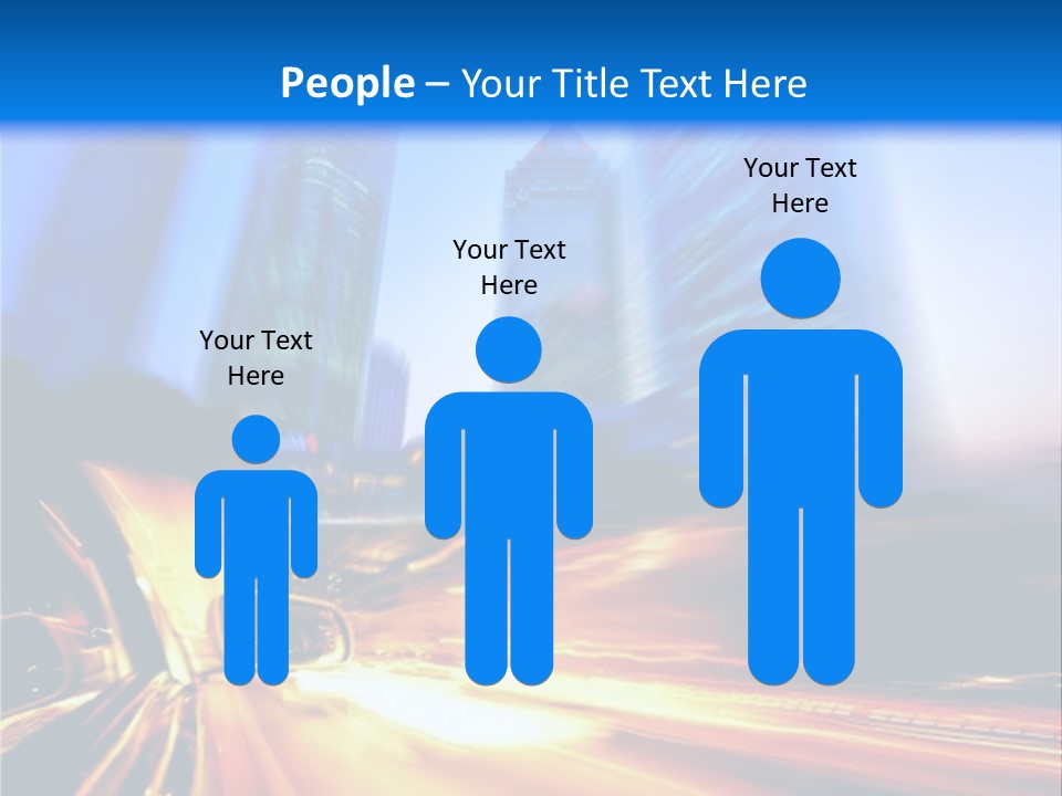 Color Tower Road PowerPoint Template