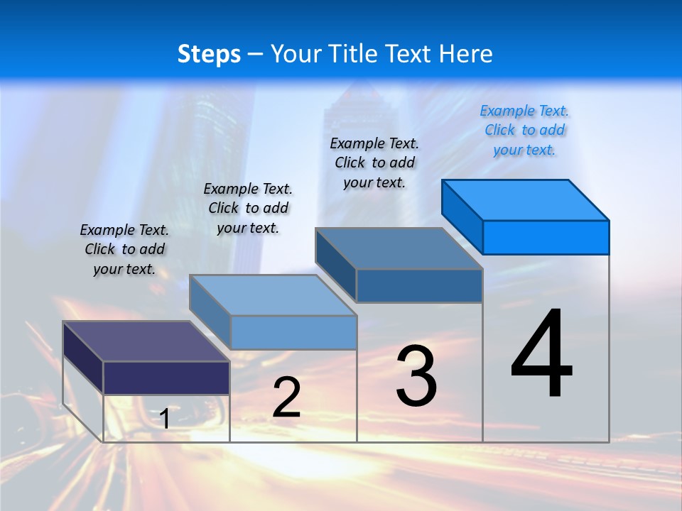 Color Tower Road PowerPoint Template