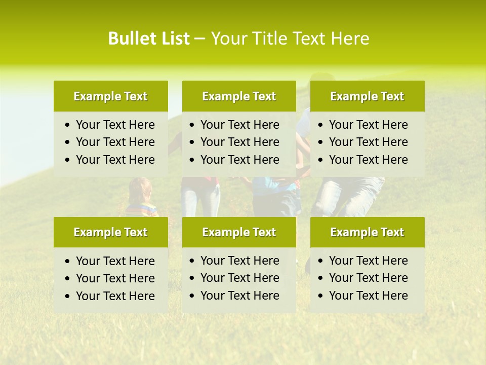 A Family Playing With A Soccer Ball In A Field PowerPoint Template