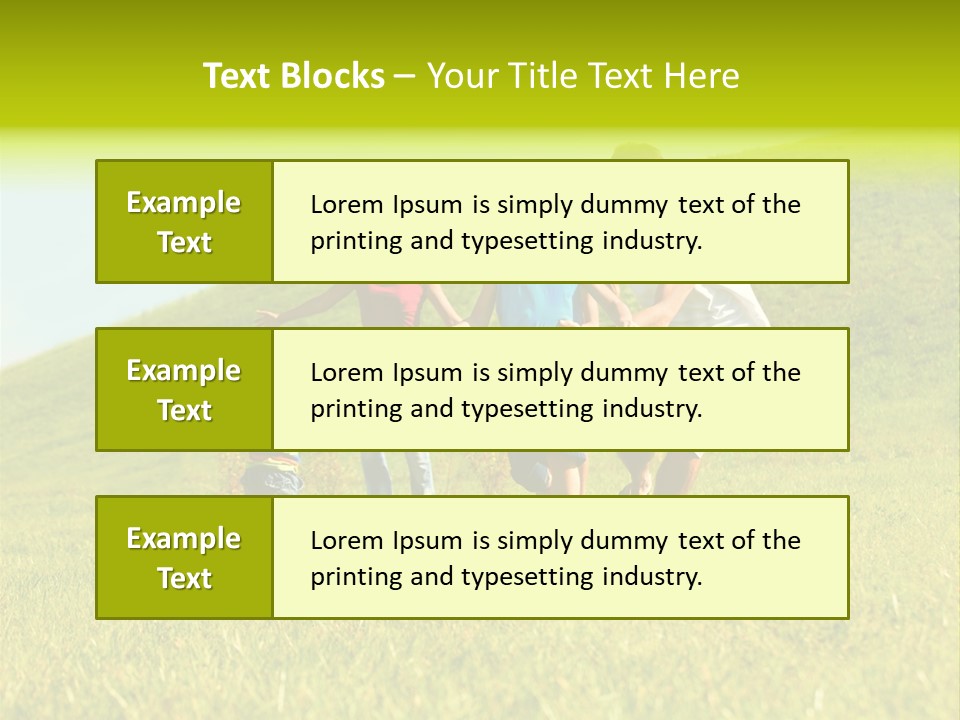 A Family Playing With A Soccer Ball In A Field PowerPoint Template