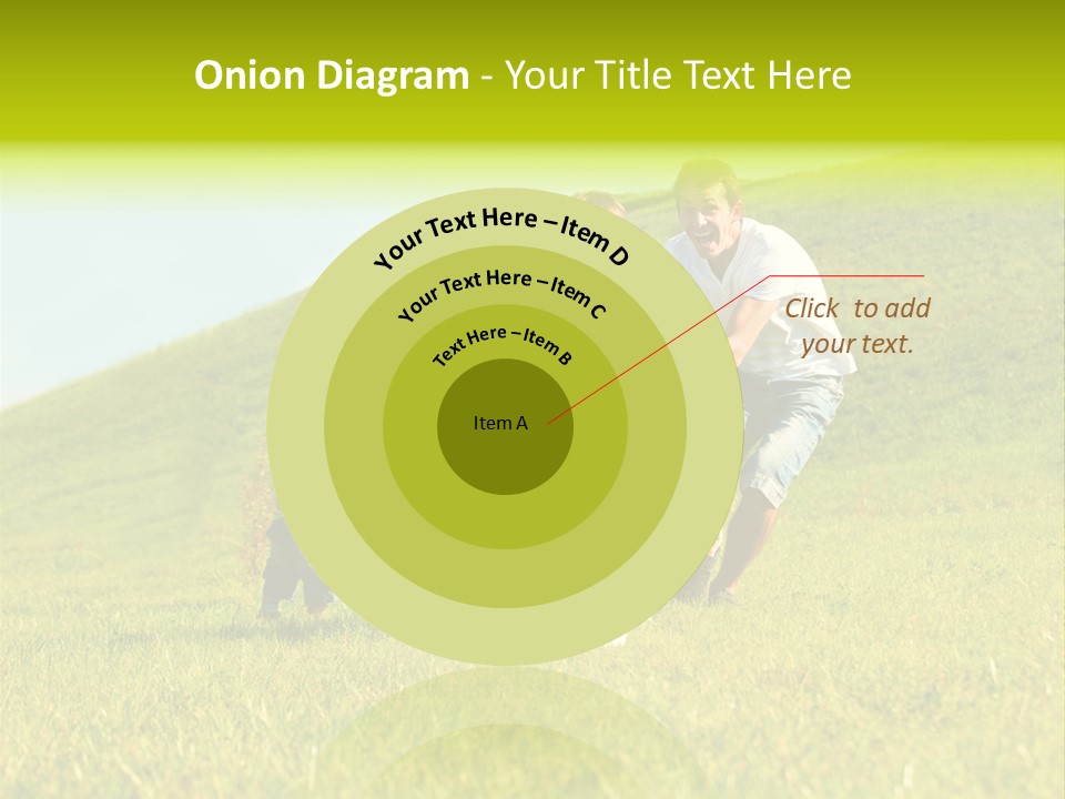 A Family Playing With A Soccer Ball In A Field PowerPoint Template