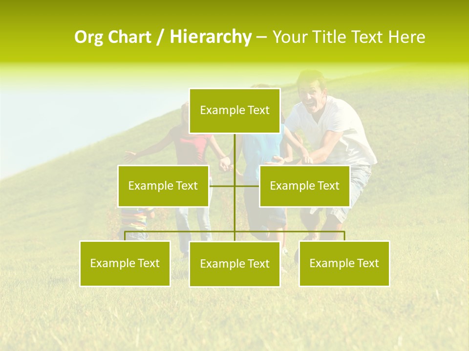 A Family Playing With A Soccer Ball In A Field PowerPoint Template