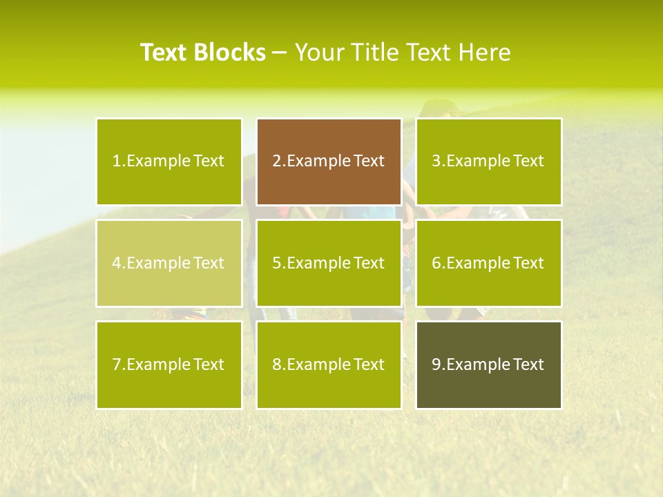 A Family Playing With A Soccer Ball In A Field PowerPoint Template