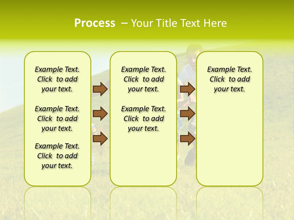 A Family Playing With A Soccer Ball In A Field PowerPoint Template