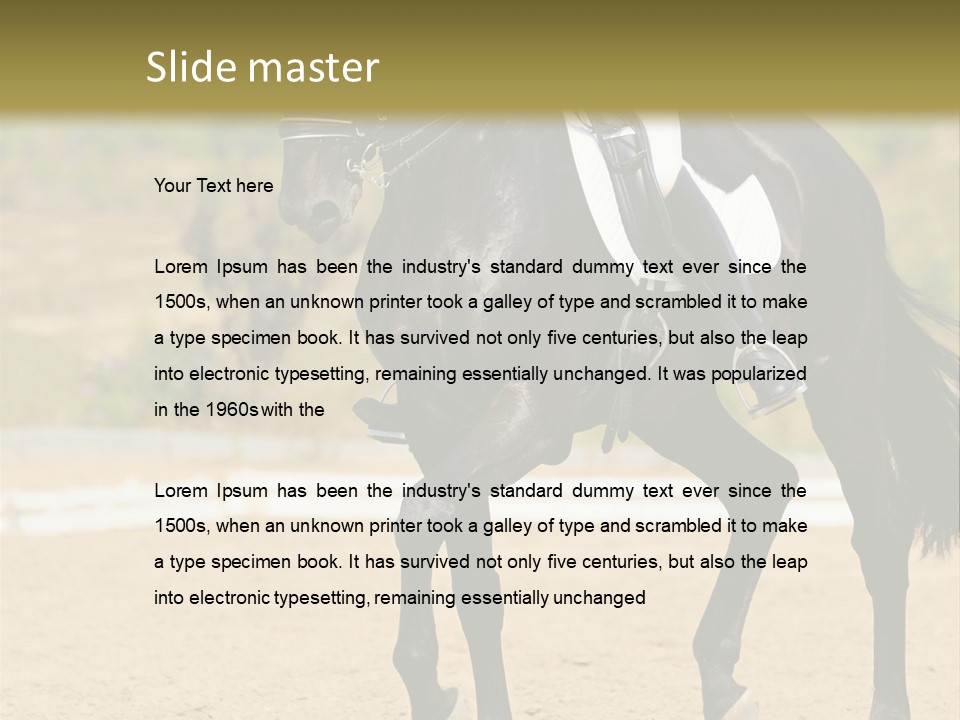 Bridle Dressing Dapple PowerPoint Template