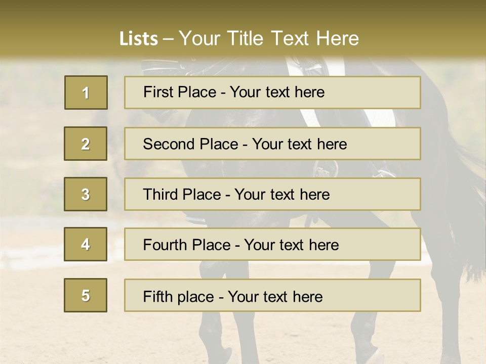 Bridle Dressing Dapple PowerPoint Template