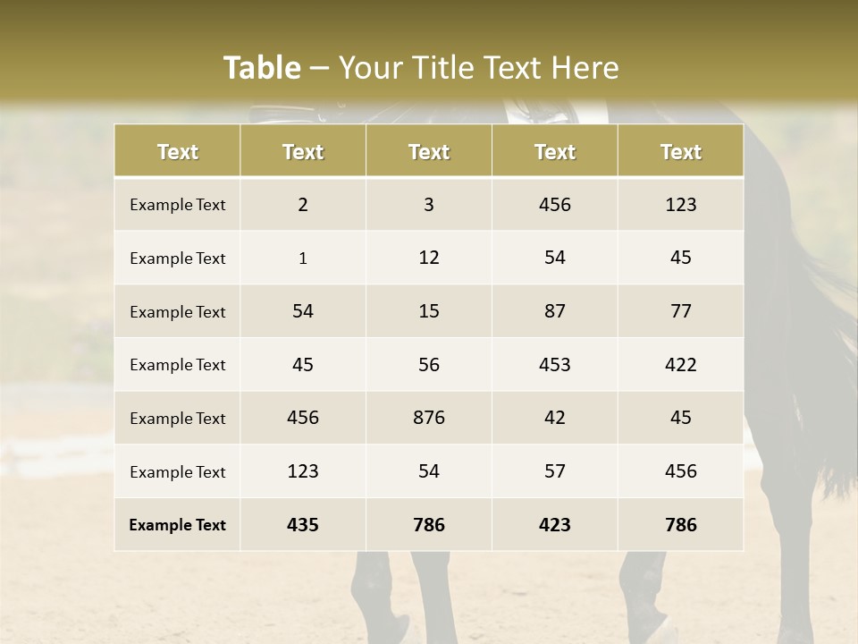 Bridle Dressing Dapple PowerPoint Template