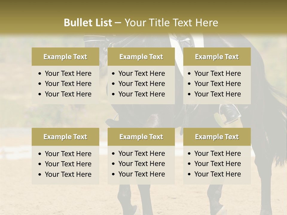 Bridle Dressing Dapple PowerPoint Template