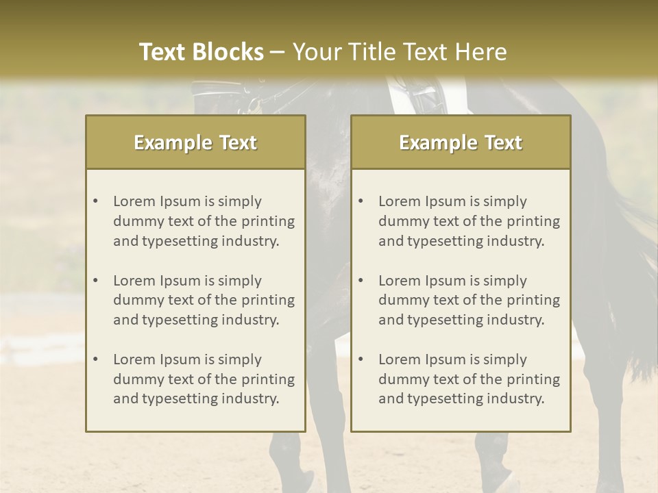 Bridle Dressing Dapple PowerPoint Template