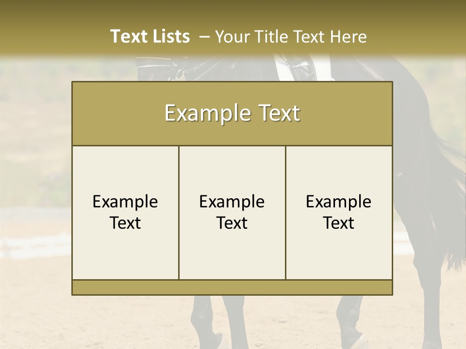 Bridle Dressing Dapple PowerPoint Template