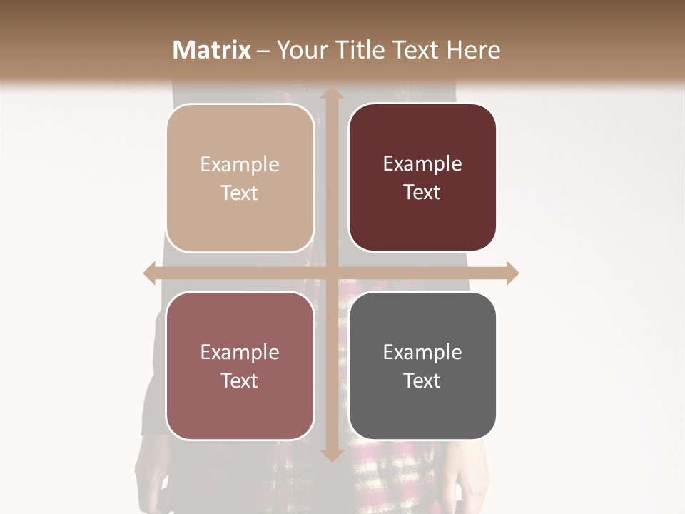 Stand Vogue Arm PowerPoint Template