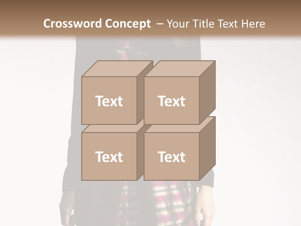 Stand Vogue Arm PowerPoint Template