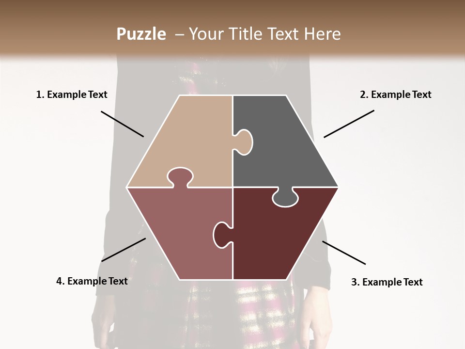 Stand Vogue Arm PowerPoint Template