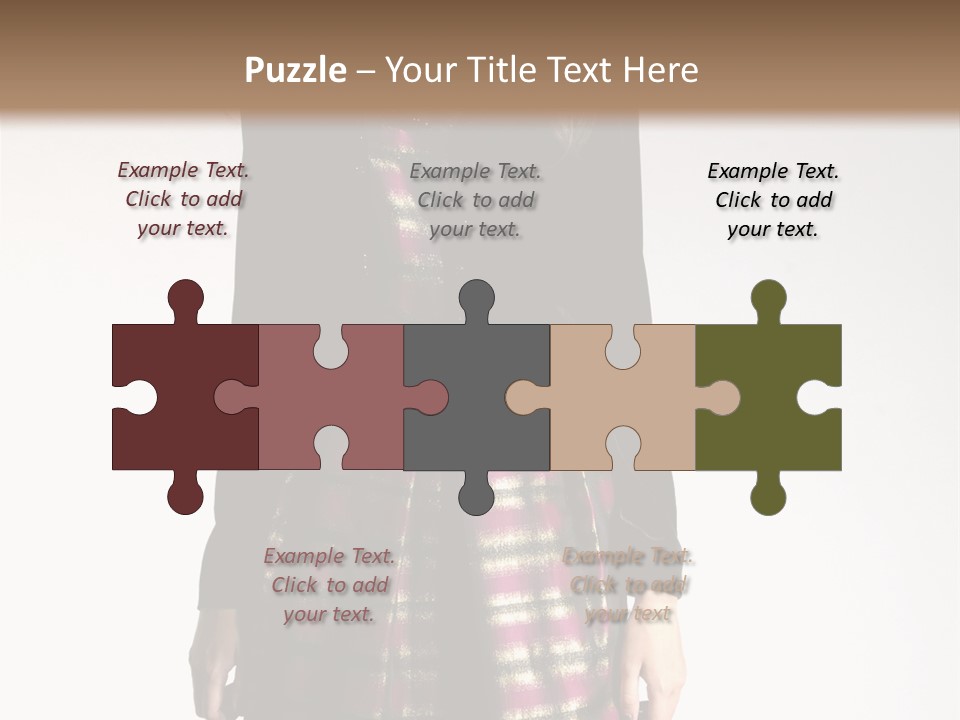 Stand Vogue Arm PowerPoint Template