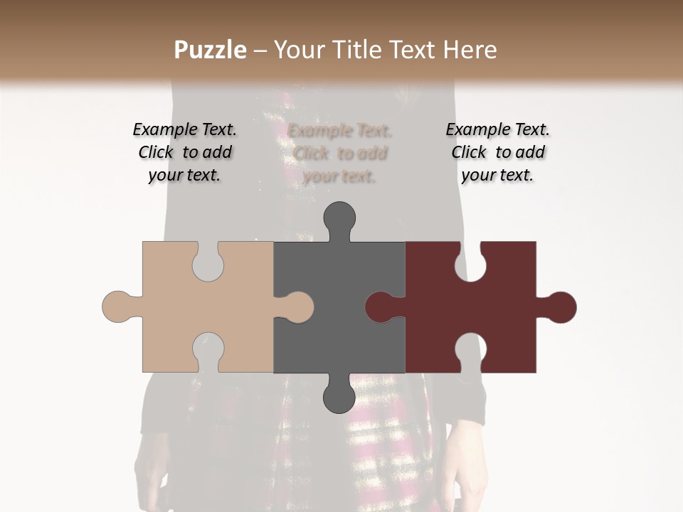 Stand Vogue Arm PowerPoint Template