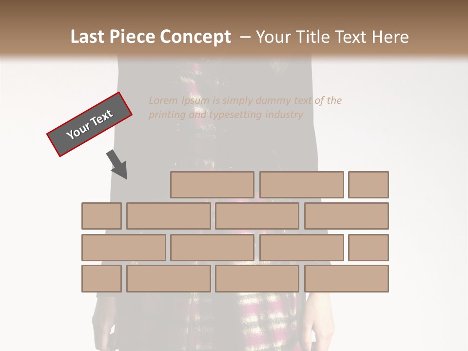 Stand Vogue Arm PowerPoint Template