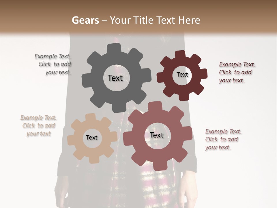 Stand Vogue Arm PowerPoint Template