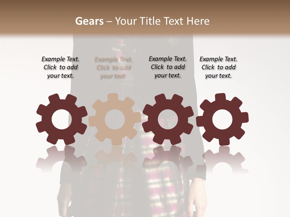 Stand Vogue Arm PowerPoint Template