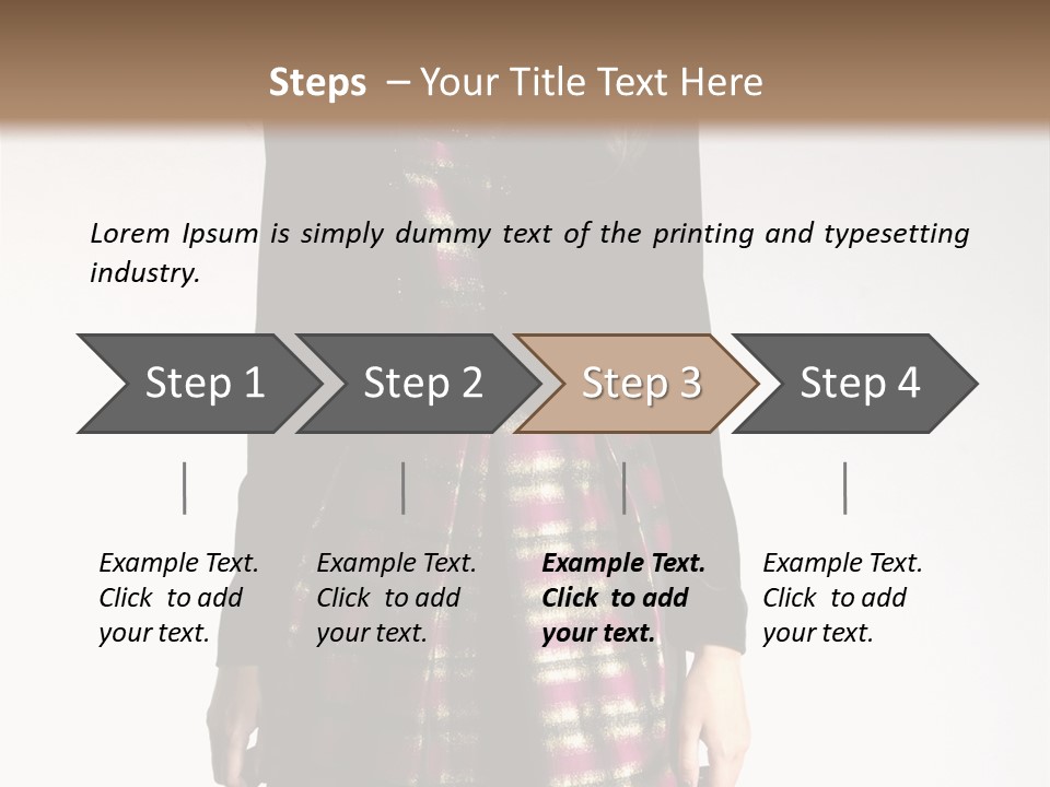 Stand Vogue Arm PowerPoint Template