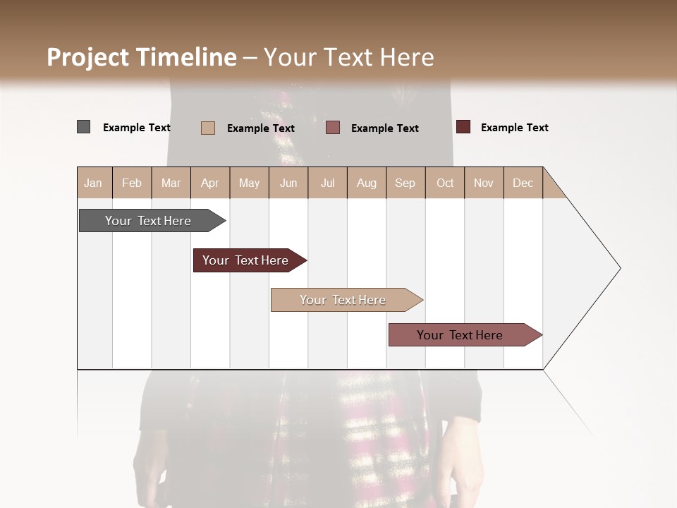 Stand Vogue Arm PowerPoint Template