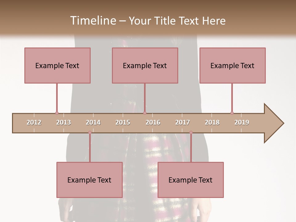Stand Vogue Arm PowerPoint Template