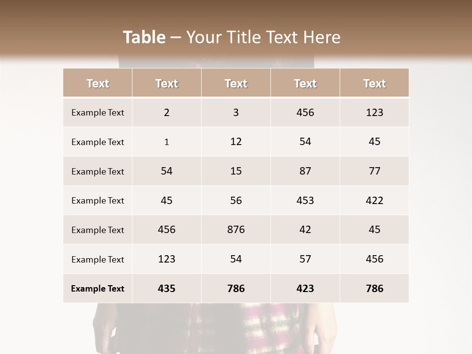 Stand Vogue Arm PowerPoint Template