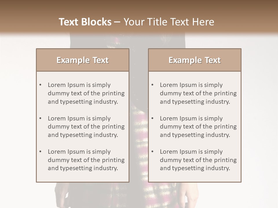 Stand Vogue Arm PowerPoint Template
