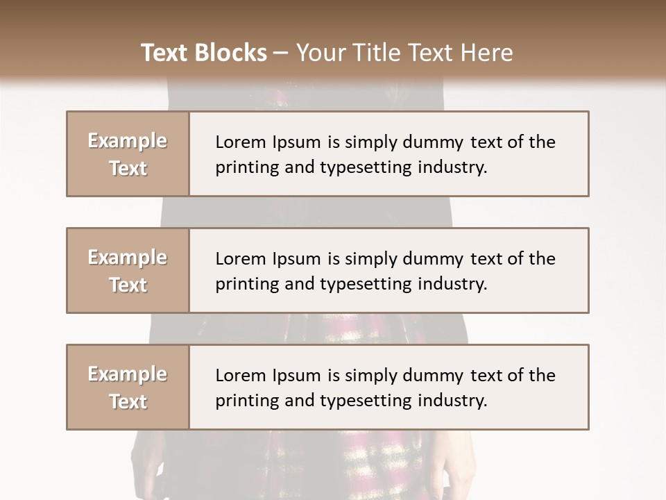 Stand Vogue Arm PowerPoint Template