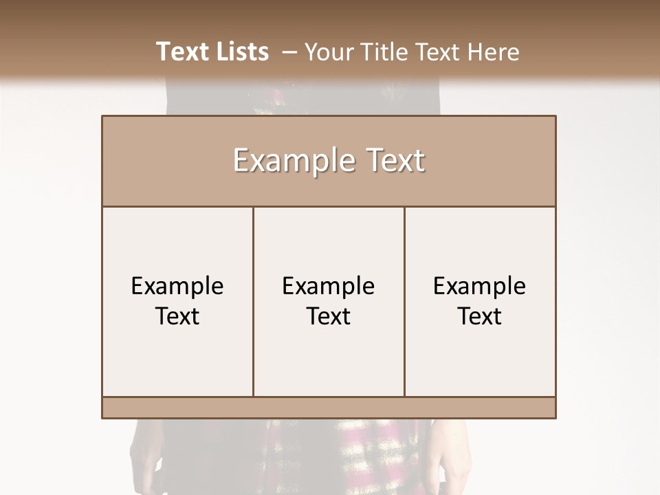 Stand Vogue Arm PowerPoint Template