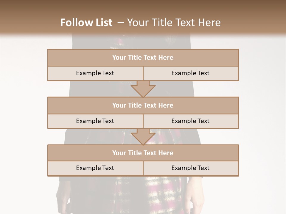 Stand Vogue Arm PowerPoint Template