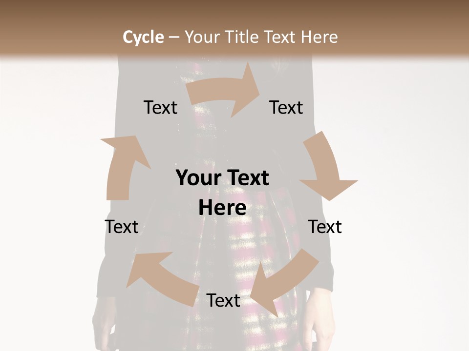 Stand Vogue Arm PowerPoint Template