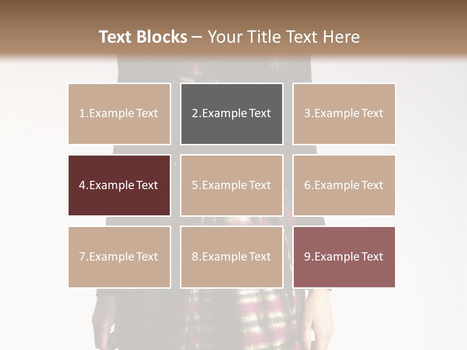 Stand Vogue Arm PowerPoint Template