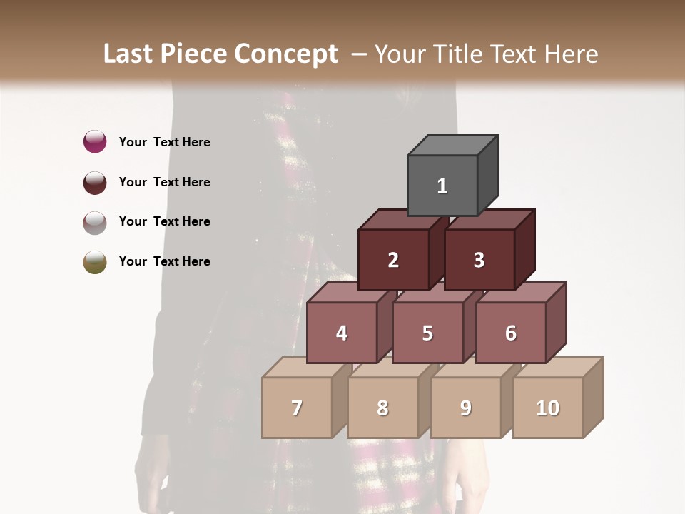 Stand Vogue Arm PowerPoint Template