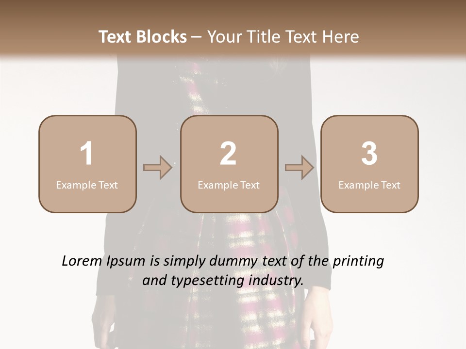 Stand Vogue Arm PowerPoint Template