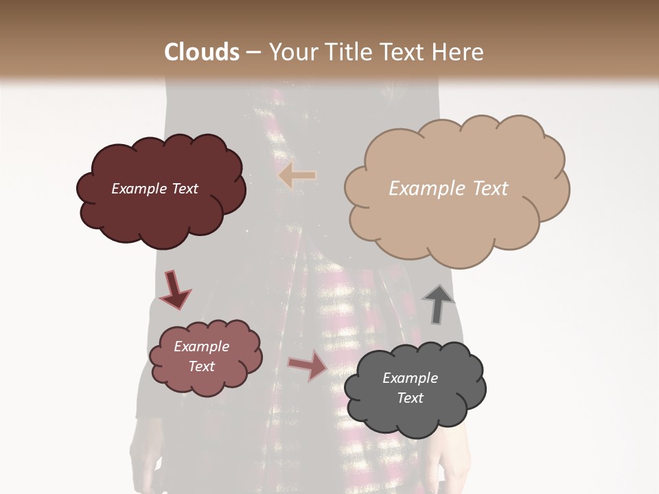 Stand Vogue Arm PowerPoint Template